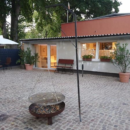 Ferienwohnung Lindenhof, Zentrumsnah Mit Terrasse Und Grillmoeglichkeit Magdeburgo Exterior foto